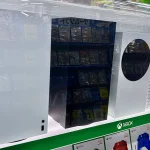 Xbox Series X and Series S consoles on a store shelf