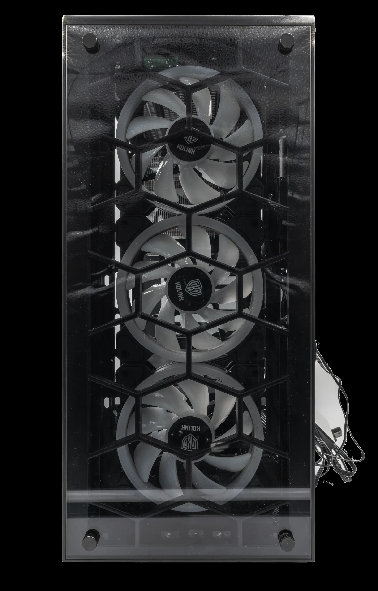 A gaming PC tower