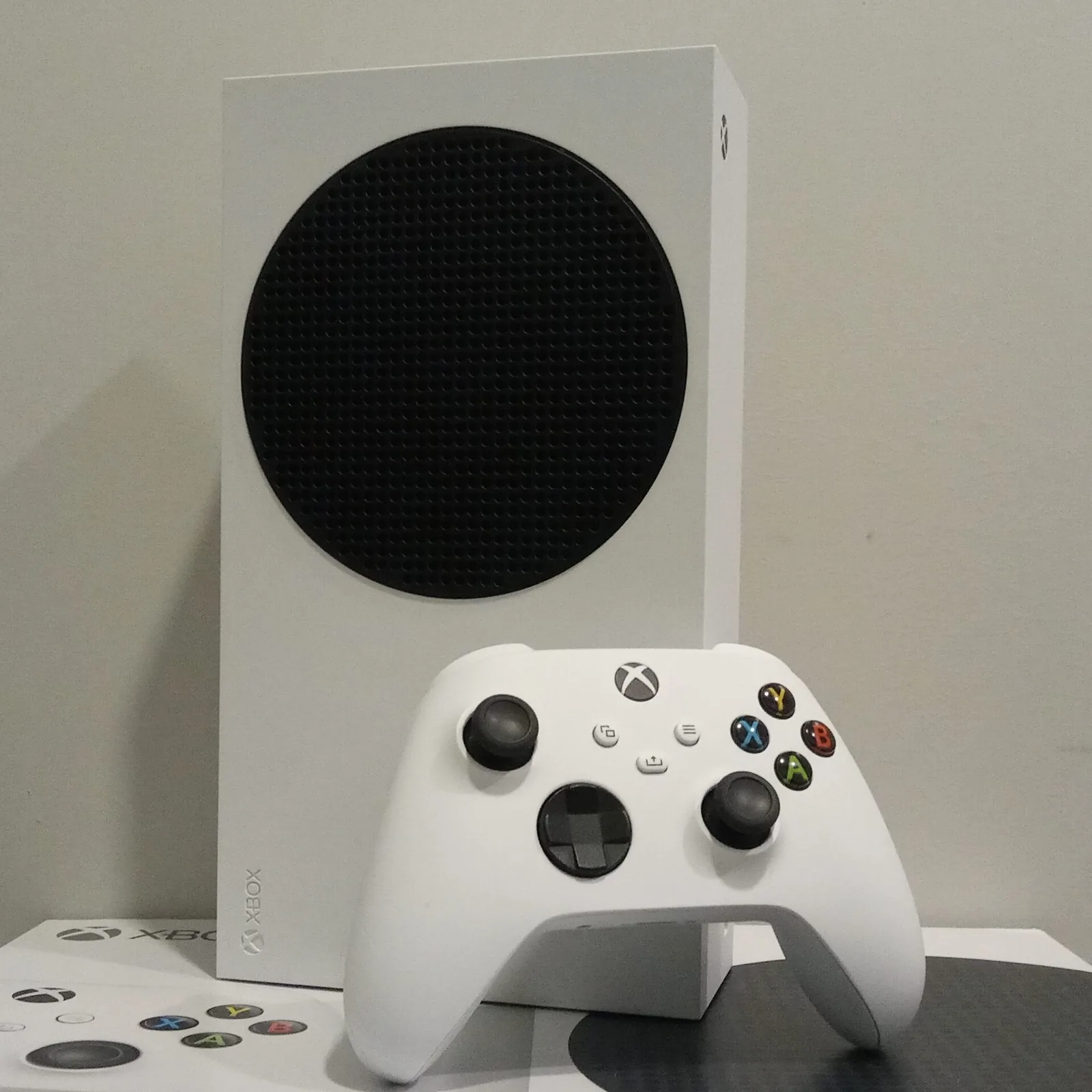 Xbox Series S console with controller