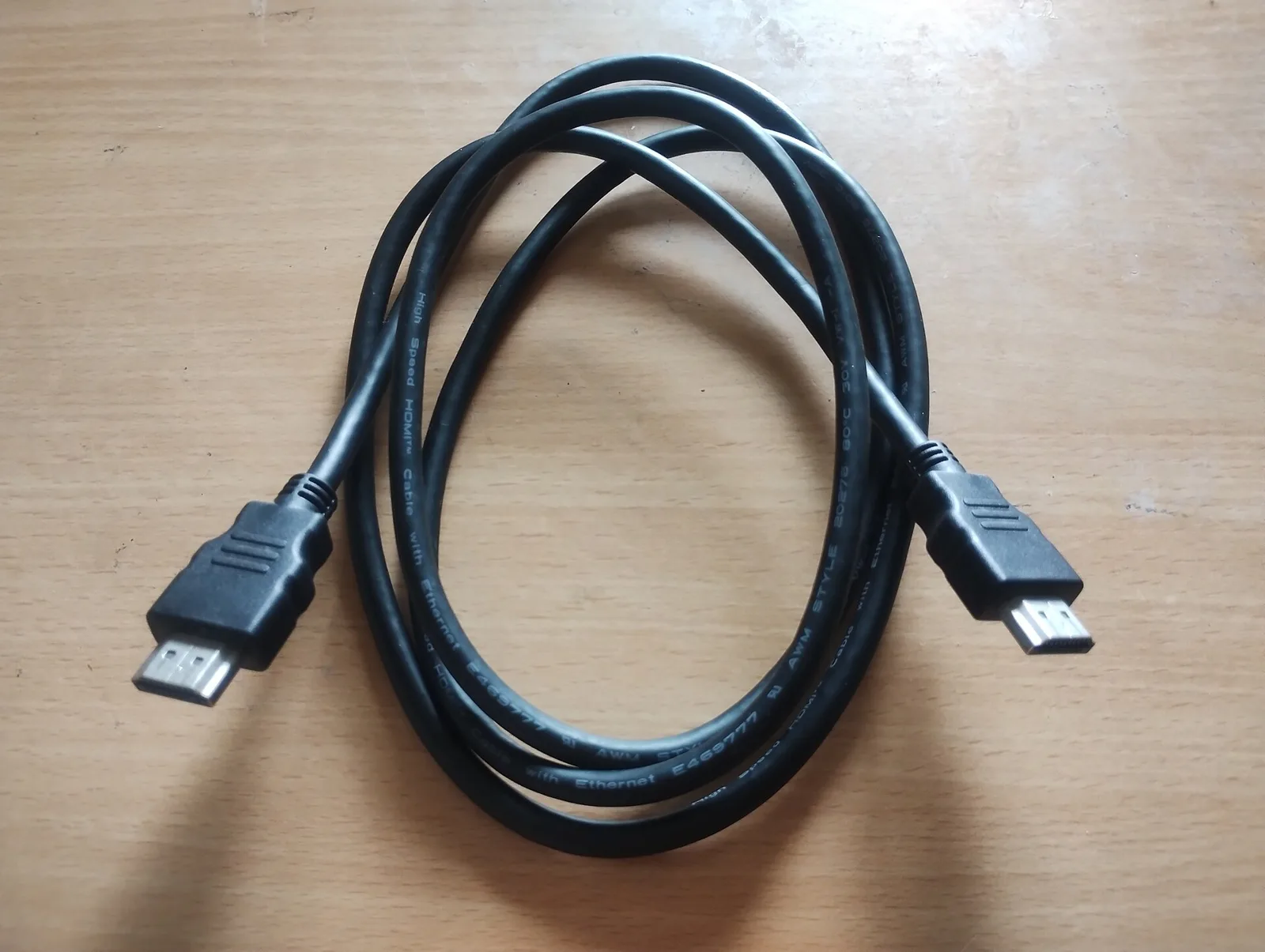 HDMI cable plugged in