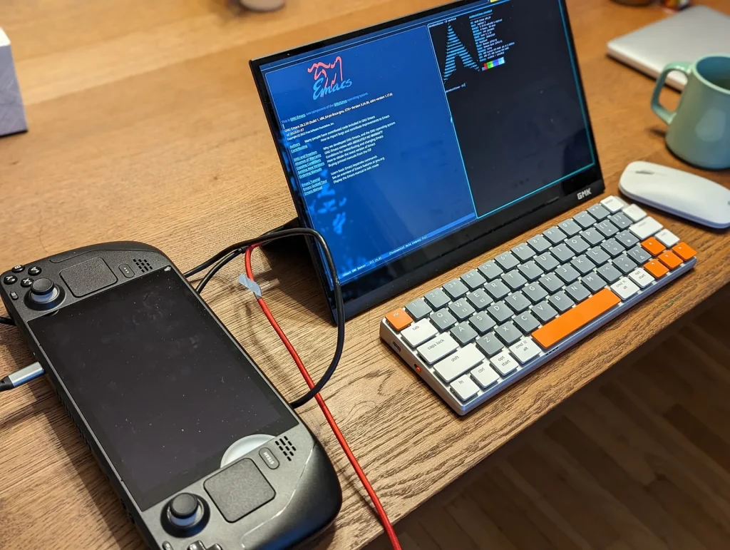 A Steam Deck handheld gaming PC