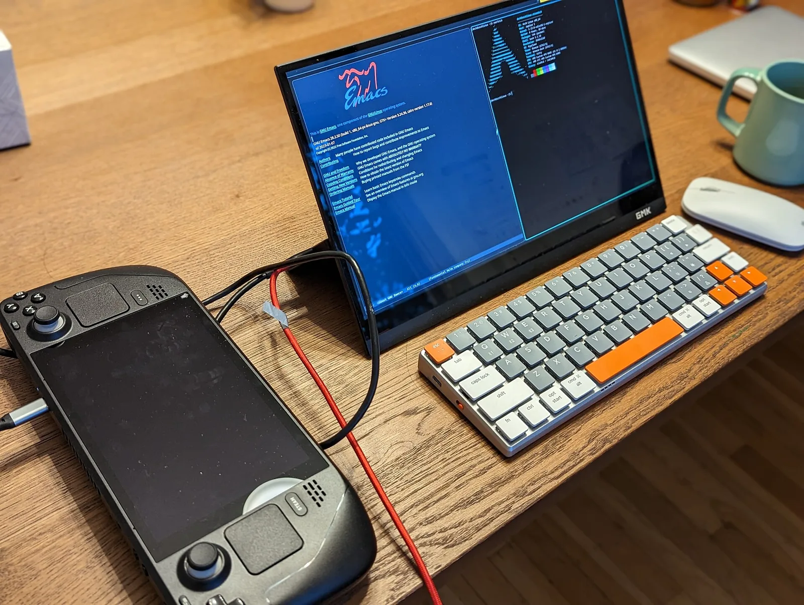 A Steam Deck handheld gaming PC