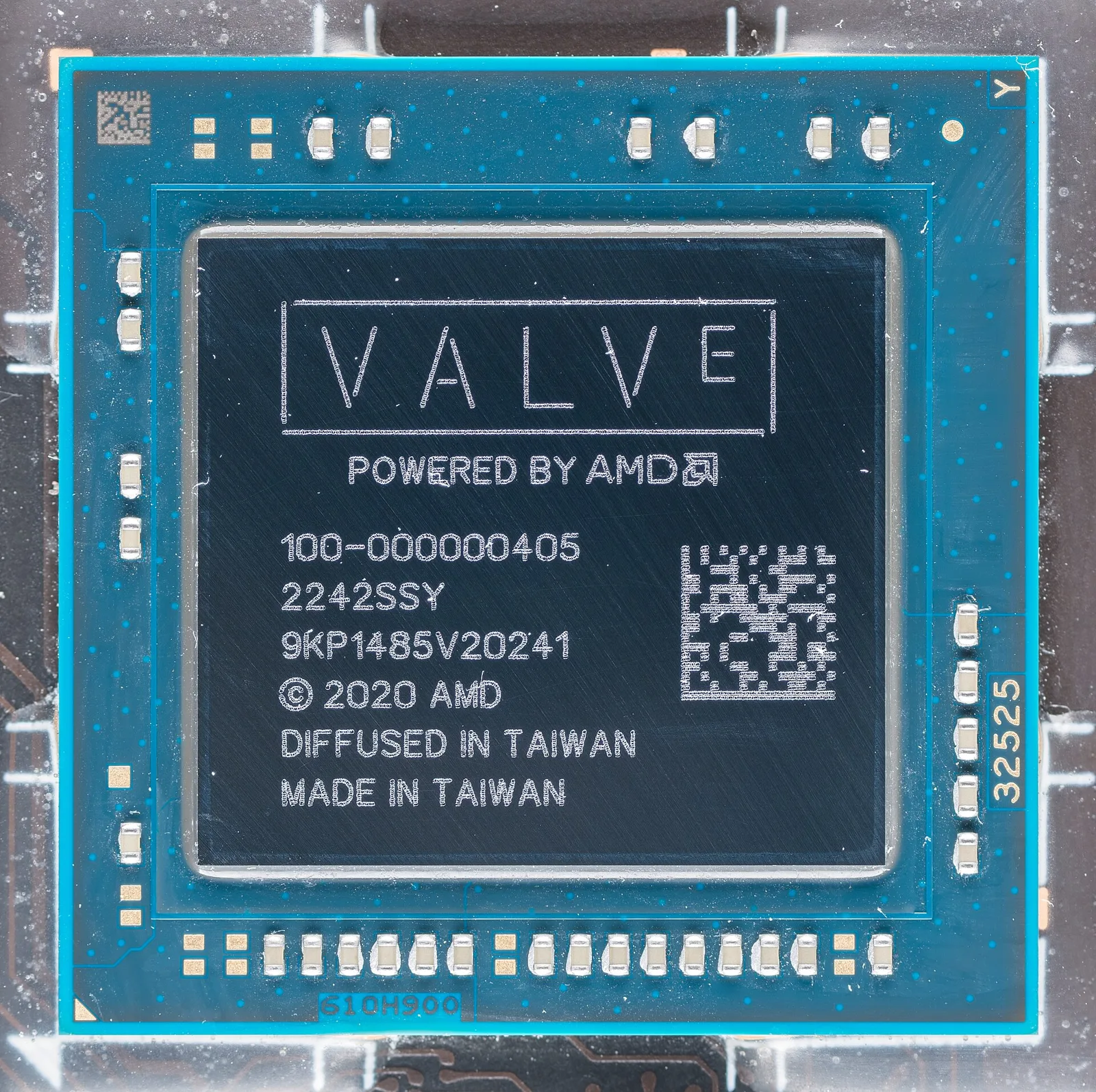 The AMD custom APU chip used in Steam Deck