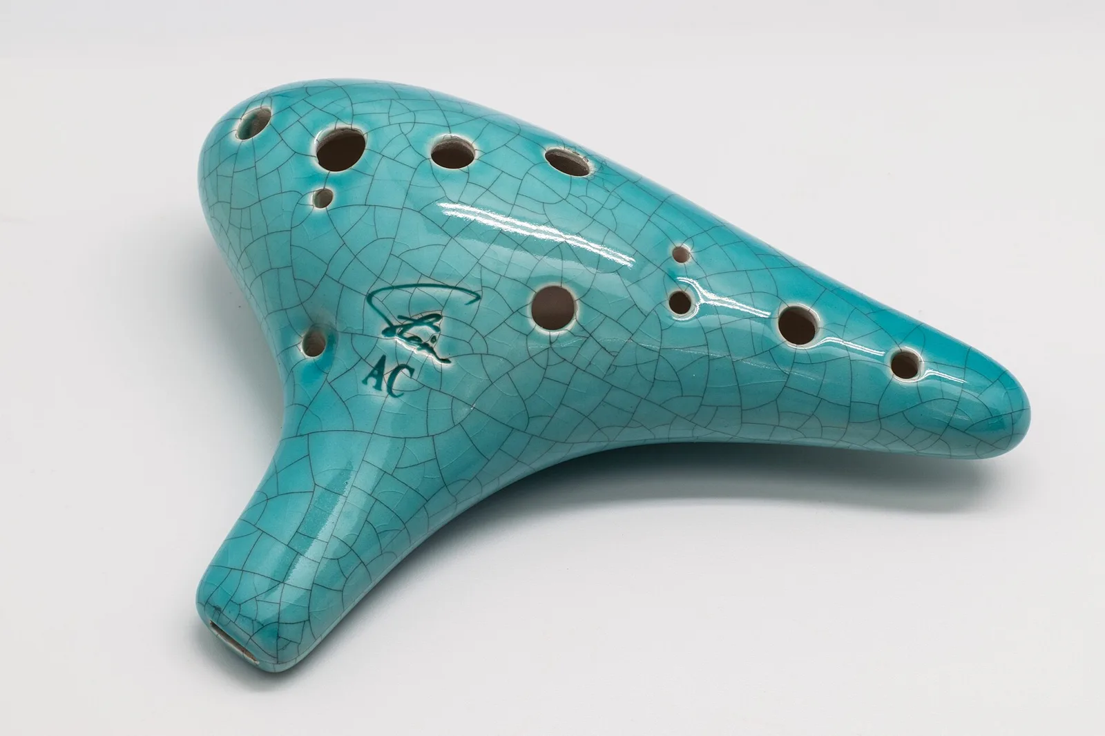 A real ceramic ocarina instrument